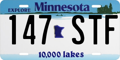 MN license plate 147STF