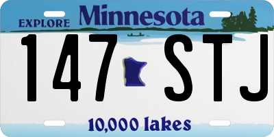 MN license plate 147STJ