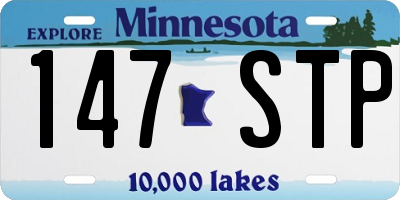 MN license plate 147STP