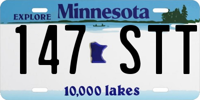 MN license plate 147STT