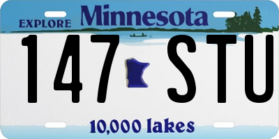 MN license plate 147STU