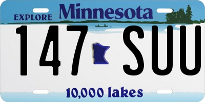 MN license plate 147SUU