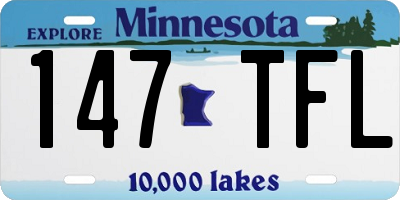 MN license plate 147TFL