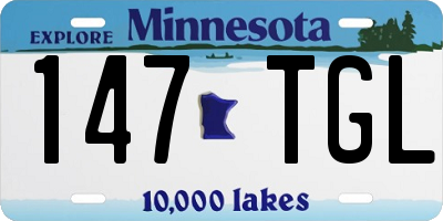 MN license plate 147TGL