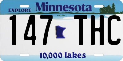 MN license plate 147THC