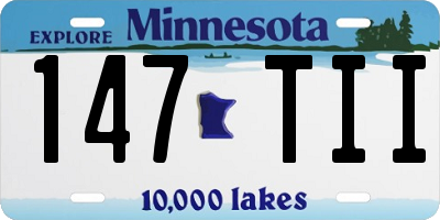 MN license plate 147TII