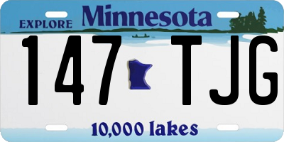 MN license plate 147TJG