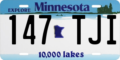 MN license plate 147TJI