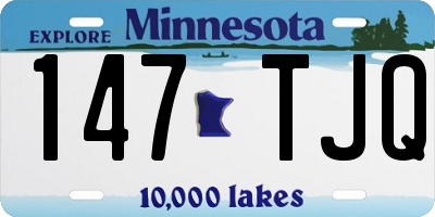 MN license plate 147TJQ