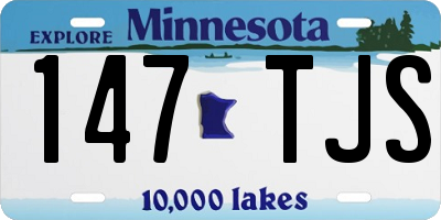 MN license plate 147TJS