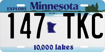 MN license plate 147TKC