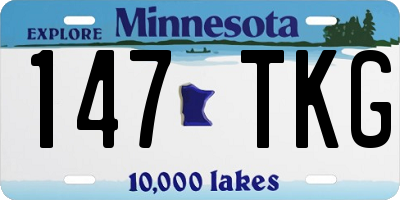 MN license plate 147TKG