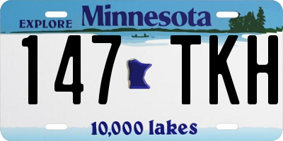 MN license plate 147TKH