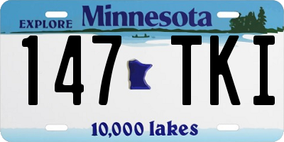 MN license plate 147TKI