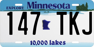 MN license plate 147TKJ