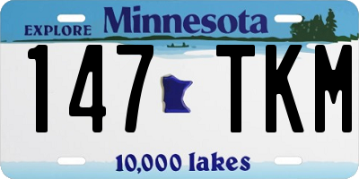 MN license plate 147TKM