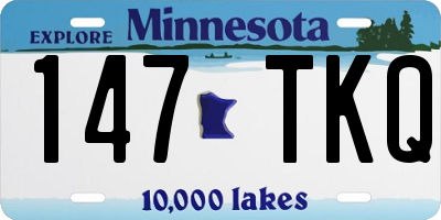 MN license plate 147TKQ