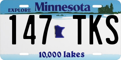 MN license plate 147TKS
