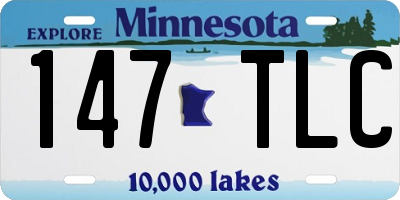 MN license plate 147TLC