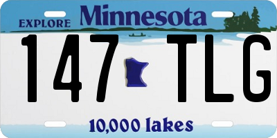 MN license plate 147TLG