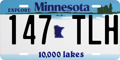 MN license plate 147TLH