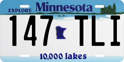 MN license plate 147TLI