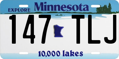 MN license plate 147TLJ