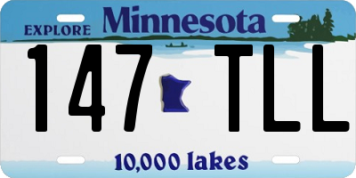 MN license plate 147TLL