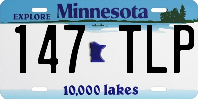 MN license plate 147TLP