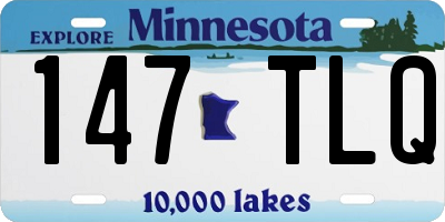 MN license plate 147TLQ