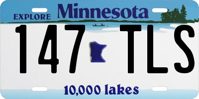 MN license plate 147TLS