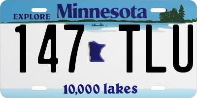 MN license plate 147TLU
