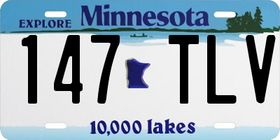 MN license plate 147TLV