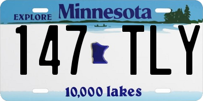 MN license plate 147TLY
