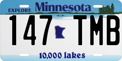 MN license plate 147TMB