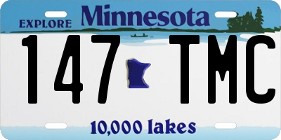 MN license plate 147TMC