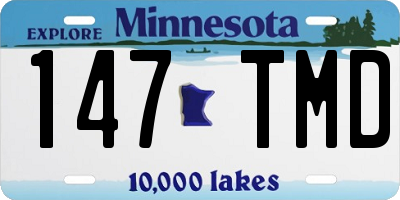 MN license plate 147TMD