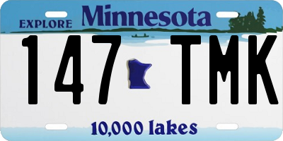 MN license plate 147TMK