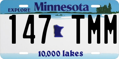 MN license plate 147TMM