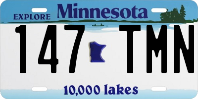 MN license plate 147TMN