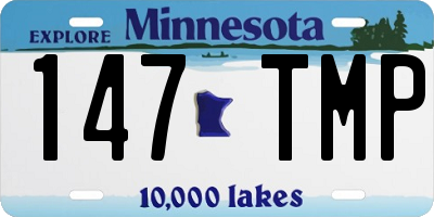 MN license plate 147TMP