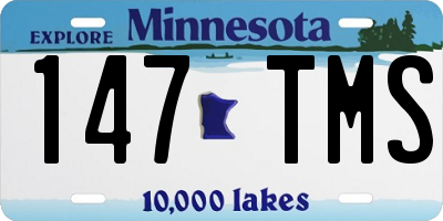 MN license plate 147TMS