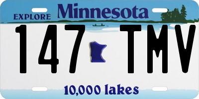 MN license plate 147TMV