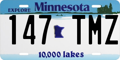 MN license plate 147TMZ