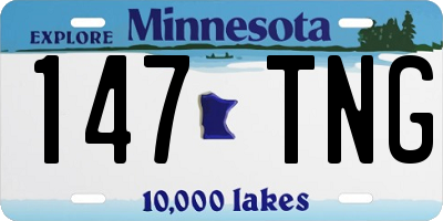 MN license plate 147TNG