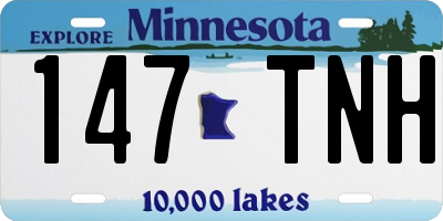 MN license plate 147TNH