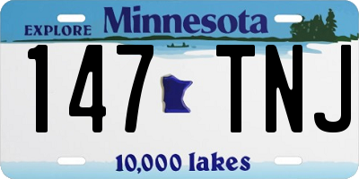 MN license plate 147TNJ
