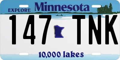 MN license plate 147TNK