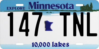 MN license plate 147TNL