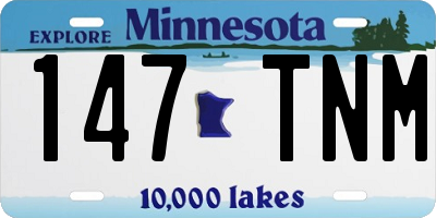 MN license plate 147TNM